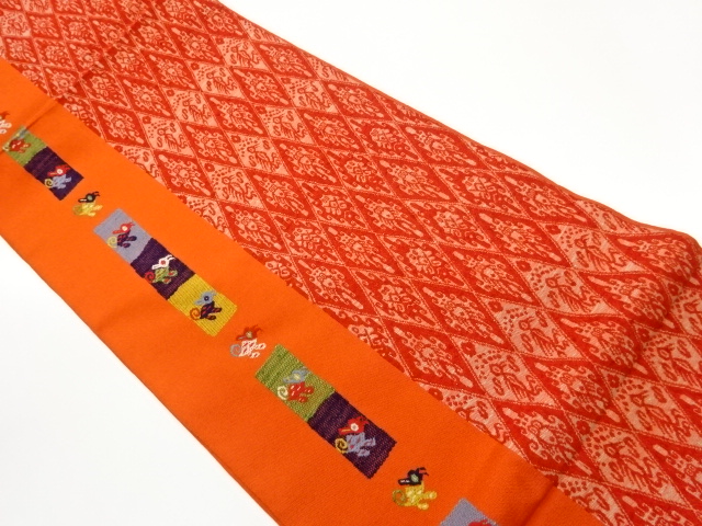 JAPANESE FUKURO OBI / WOVEN RHOMBUS